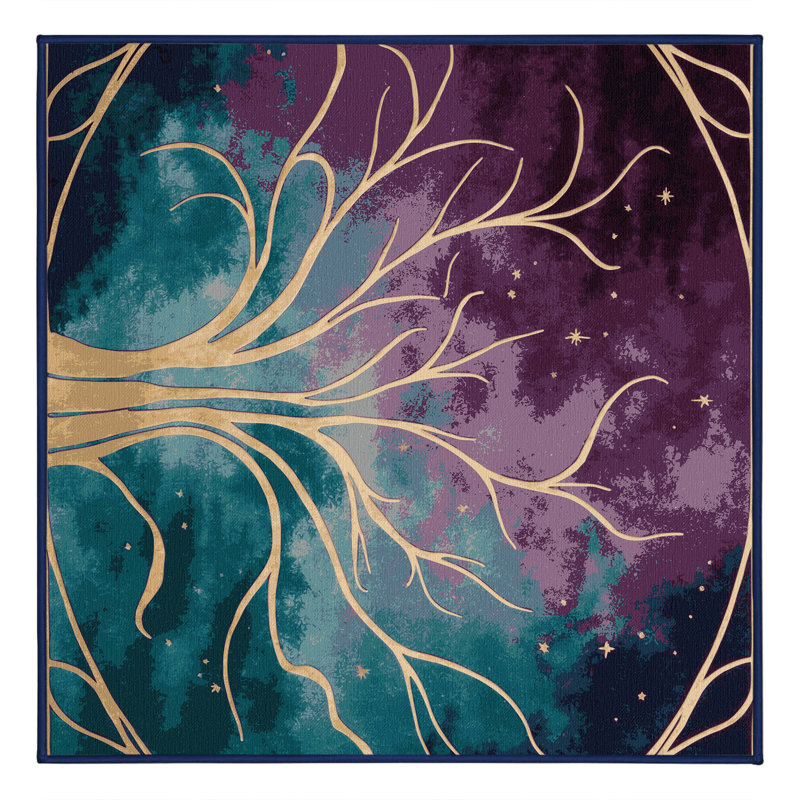 Twilight Meadow Rug, Square 8'