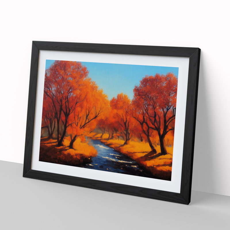 Splendid Autumn Forest - Framed Print, Black, 46cm H x 64cm W x 2cm D