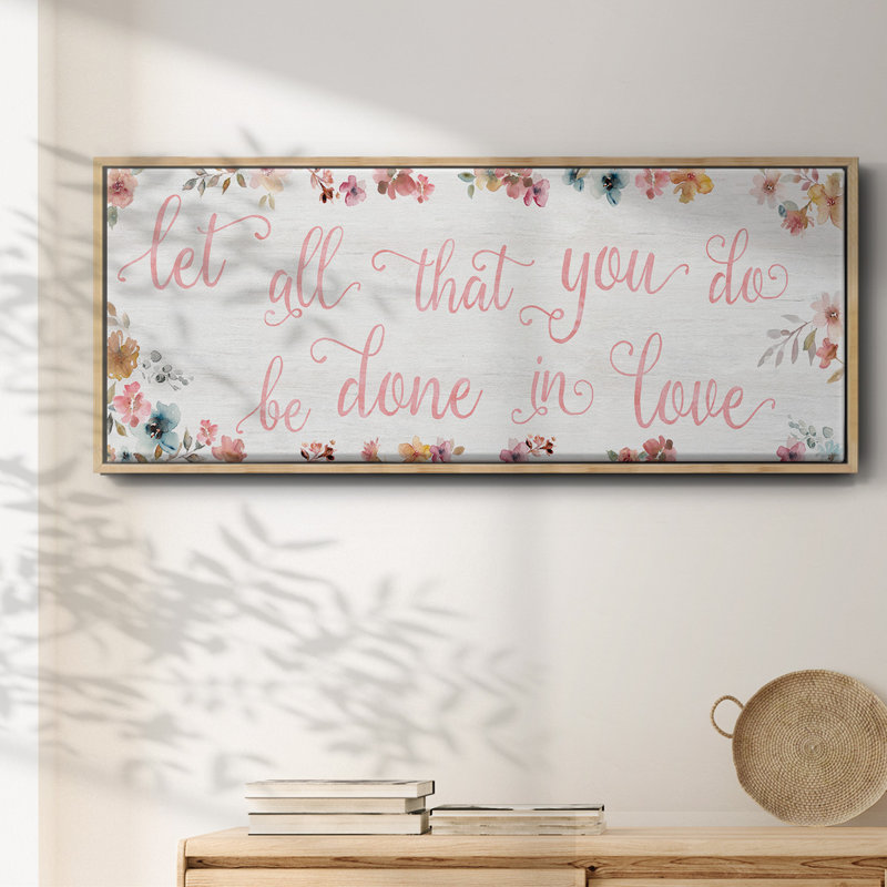 Done In Love- Framed Canvas