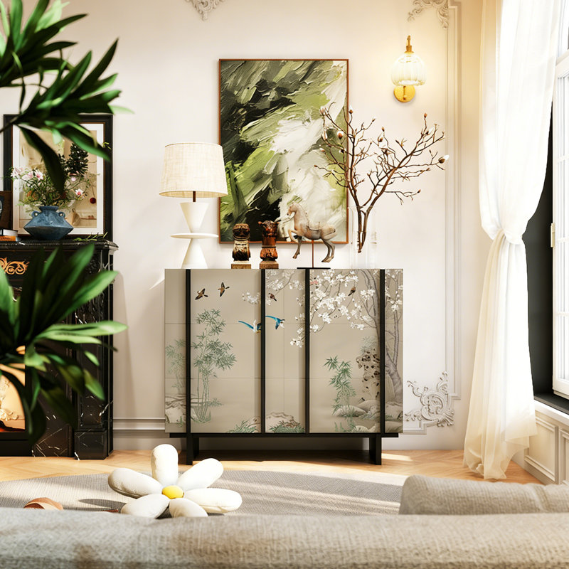 Armoire 6 tiroirs en bois massif chinois