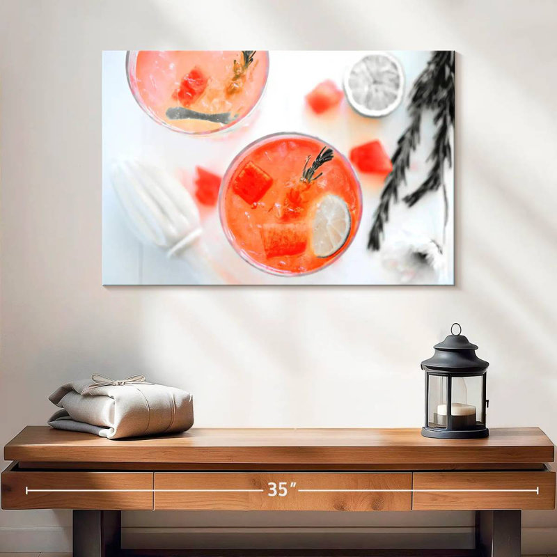 Yarlin Pop Watermelon Cocktail, 16" H x 24" W