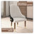 Simoneau Upholstered Leather Dining Chair With Rubberwood Frame And Legs With Gold Accents Simoneau Collection-106378370
