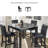 Liska 4 - Person Faux Marble Top Four Leg Dining Set