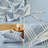 DONEUS Striped Duvet Cover Set 100% Washed Cotton Linen Like Soft Feelling 3 Pieces Bedding Set-121887699-121887700