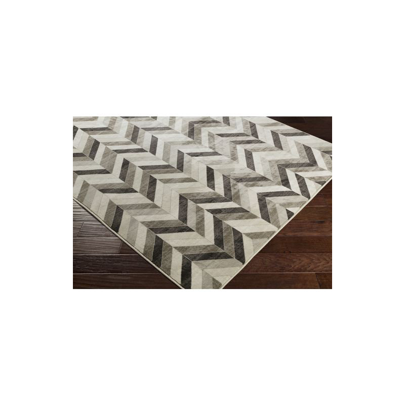 Tapis brun foncé/kaki Staci, 2 pi x 3 pi