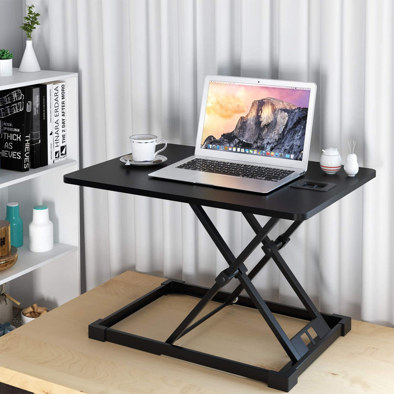 Adjustable Metal Base Standing Desk Converter