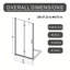 Porte de douche pivotante Bifoldvot avec protection contre les fuites et pliage flexible-131676106-131676107