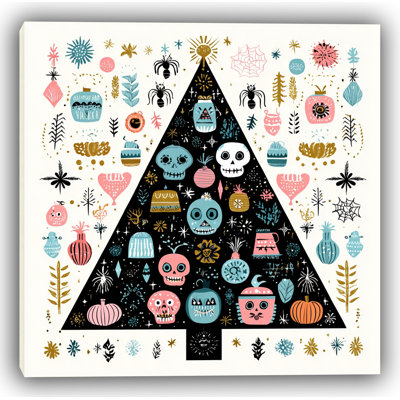 «Midnight Icon Tree», art mural sur toile tendue
