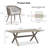  Outdoor Dining Set For 8 All-weather 9 Pieces Patio Aluminium Dining Table And Rope Weave Chairs Included Cushions For Backyard Indoor Decor Kitchen Patio Furniture Set Grey And Navy-1074439880