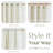 Linen Blend Semi-Sheer Rod Pocket Curtain Pair-654547574-654547562