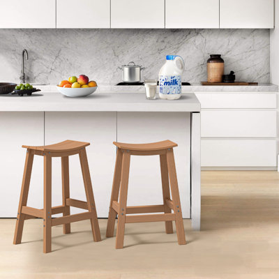 Wood-Look HDPE Bar Stool