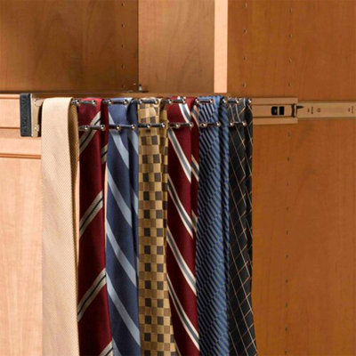Side Mount Extending Tie Rack