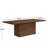 Avelin 7-Piece Modern Natural Rubberwood Dining Set With Rattan-Back Chairs-122903815-122903816