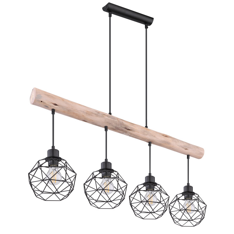 Iowa 4 - Light Black Cluster Pendant