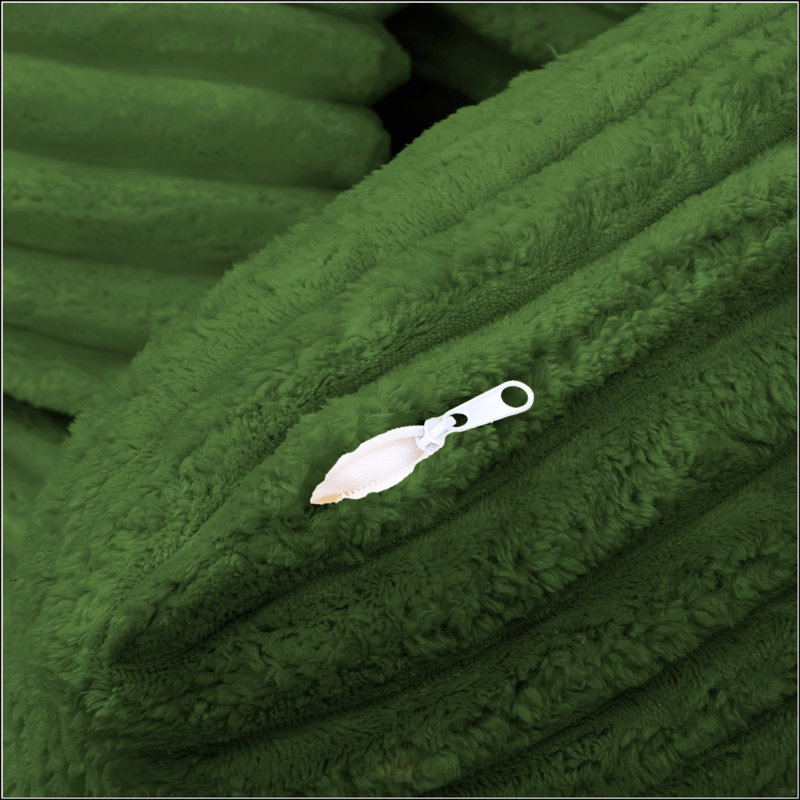 Sofa Bed, Green Fabric