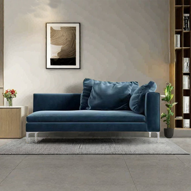 Fauteuil inclinable en velours éponge très extensible, Orienté à droite