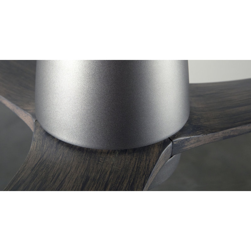 Arbor LED Flush Mount Ceiling Fan, Wall Control, Graphite, Graywash