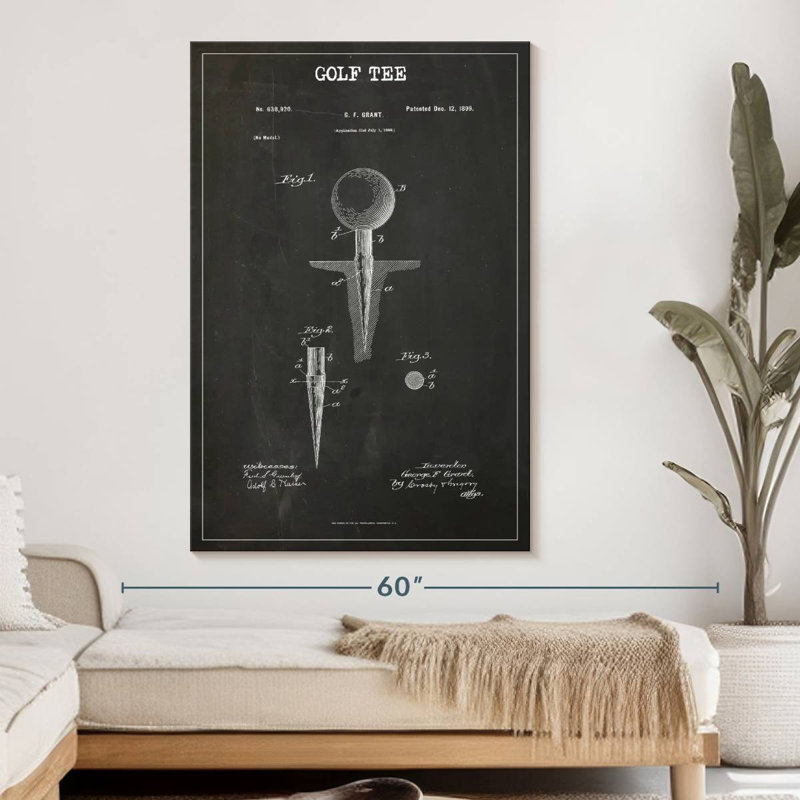«Golf Tee», reproduction sur toile, L 51 po x H 34 po