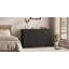 Commode 6 tiroirs 47,24 po en bois noir avec poignée en métal Jennievieb-492617763