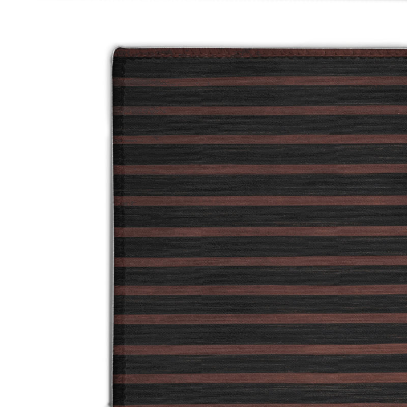 Tapis intérieur / extérieur gris HorizontalStripes, Rectangle 4pi x 6 pi