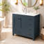 Meuble-lavabo 36 po avec lavabo en céramique 36 po, armoire de rangement abondante, 2 portes à fermeture douce et 5 tiroirs
