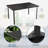 7 - Piece Patio Dining Set for 6: 55" Rectangle Table + 6 Textilene Chairs with Iron Armrests, Ideal for Lawn, Porch, Balcony, Poolside-2142385886