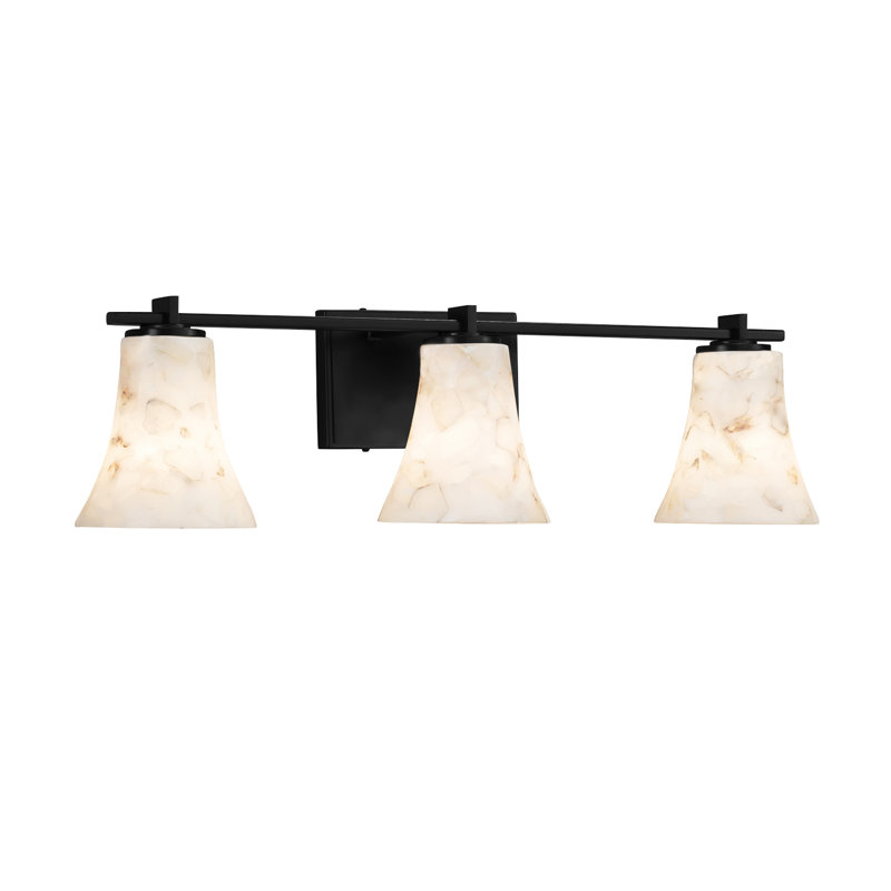 Éclairage pour meuble-lavabo 3 lumières Asae, Noir mat