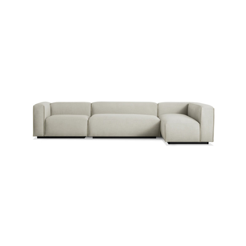 Cleon Modular Sectional, Maharam Meld in Panda, Right Hand Facing