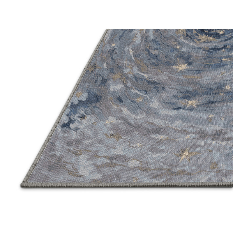 Tapis gris lavable à la machine, Rectangle 4 pi x 6 pi