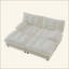Canapé modulaire moderne avec 2 repose-pieds, canapé 2 places en chenille profonde avec coussin en treillis confortable, canapé-lit pour salon, chambre à coucher et appartement-130721044