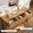  7 Drawer Dresser For Bedroom, Curved Edge Design Modern Dressers & Chest Of Drawers, 55" Wide Nursery Dresser,7 Drawer Large Dresser For Bedroom Natural Oak-302838424