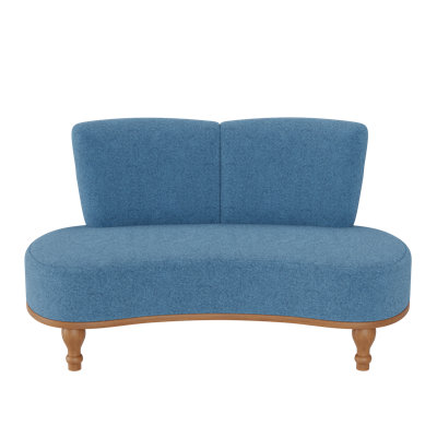 Upholstered Bench With Wooden Legs