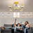 45.3" LED Ceiling Fan with Light and Remote,with Starry Sky-250608411