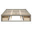 Lit plateforme avec 6 tiroirs de rangement-1039249874