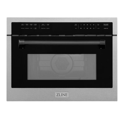 ZLINE Autograph Edition 24 in. 1.6 cu ft. Built-in Convection Microwave Oven in Satin Stainless Steel
