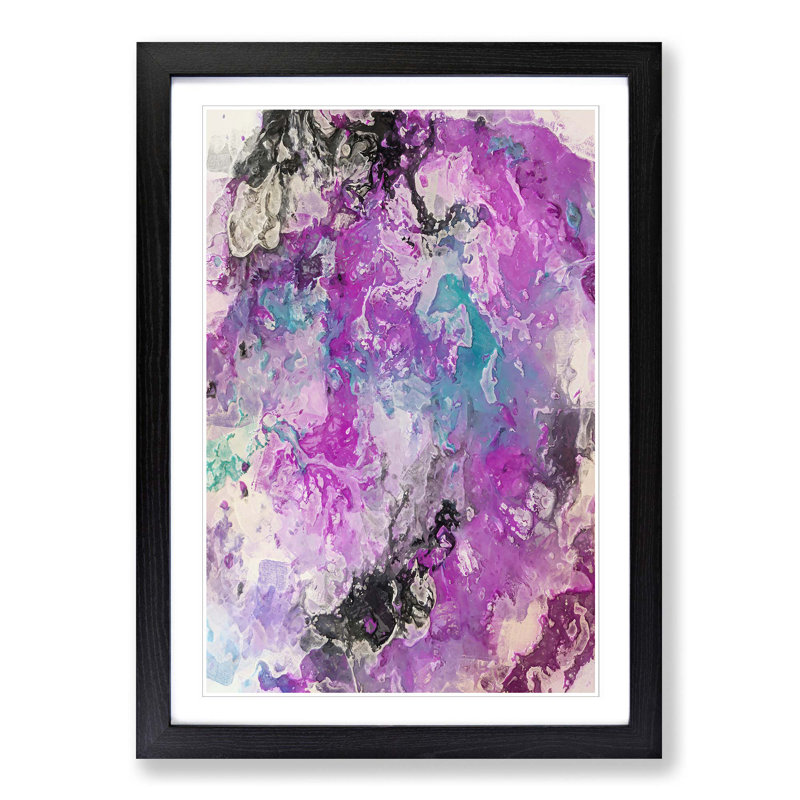 Nothing Forever in Abstract - Picture Frame Graphic Art Print, Black Framed, 36cm H x 27cm W x 2cm D