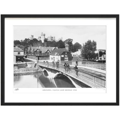 Arundel, Castle And Bridge 1902 by Francis Frith - Single Picture Frame Print