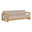 Malta 80" Wide Outdoor Teak Patio Sofa with Cushions-1903327252-1903327388-1943511434