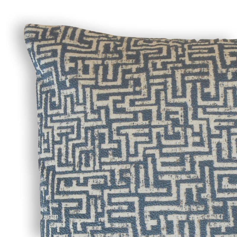Coussin Zeref, Hauteur (20 po) x largeur (20 po), Bleu
