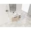 Meuble-lavabo de 42 po à conception flottante de conception moderne avec dalle de pierre plate en céramique et petites tablettes de rangement, porte à fermeture douce, ensemble KD-125515440
