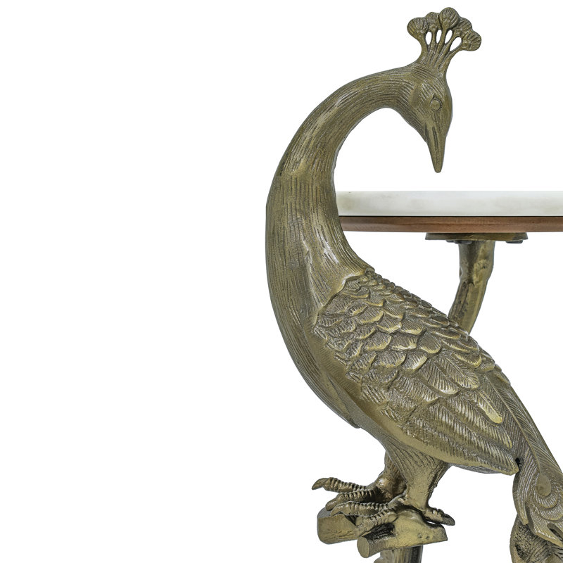 Table de bout sculpturale blanche