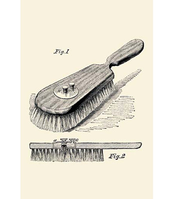 " Lotion Dispensing Hair Brush "