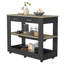 Îlot de cuisine Brooklyn 46, deux tablettes, deux tiroirs-1889619681