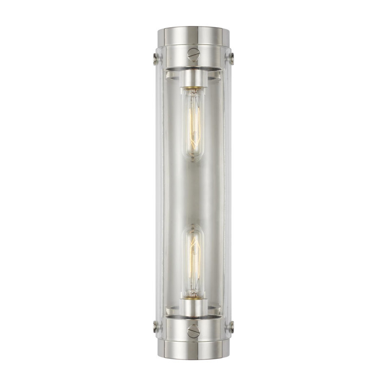 Wellinhall 2 - Light Dimmable Flush Mount by Chapman & Myers, Polished Nickel