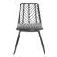 Chaise avec 2 coussins gris pour le divertissement extérieur - transitionnel, assemblage de jardin et utilisation de style transitionnel, eau, requis