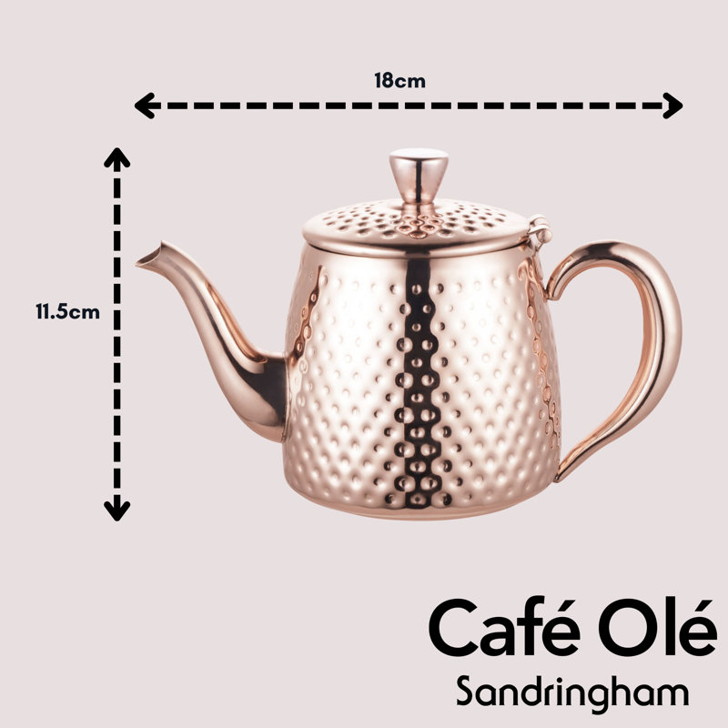 Grunwerg Café Olé Stainless Steel Dots, 0.5 L, Copper