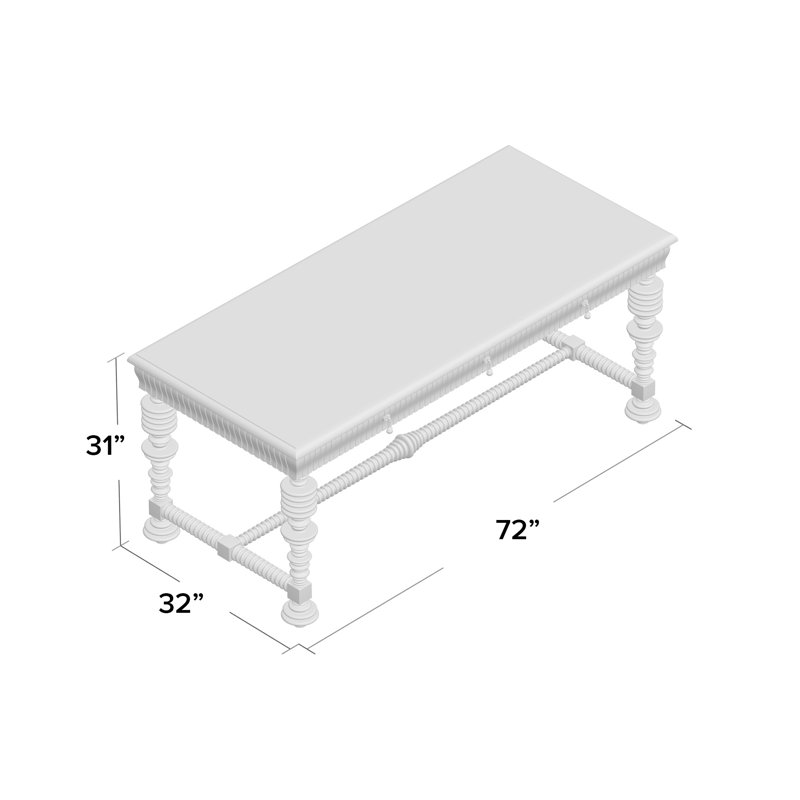 Portuguese Writing Desk, Solid White