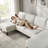 105.5'' U-Shape Upholstered Terry Sectional Sofa-1057974681