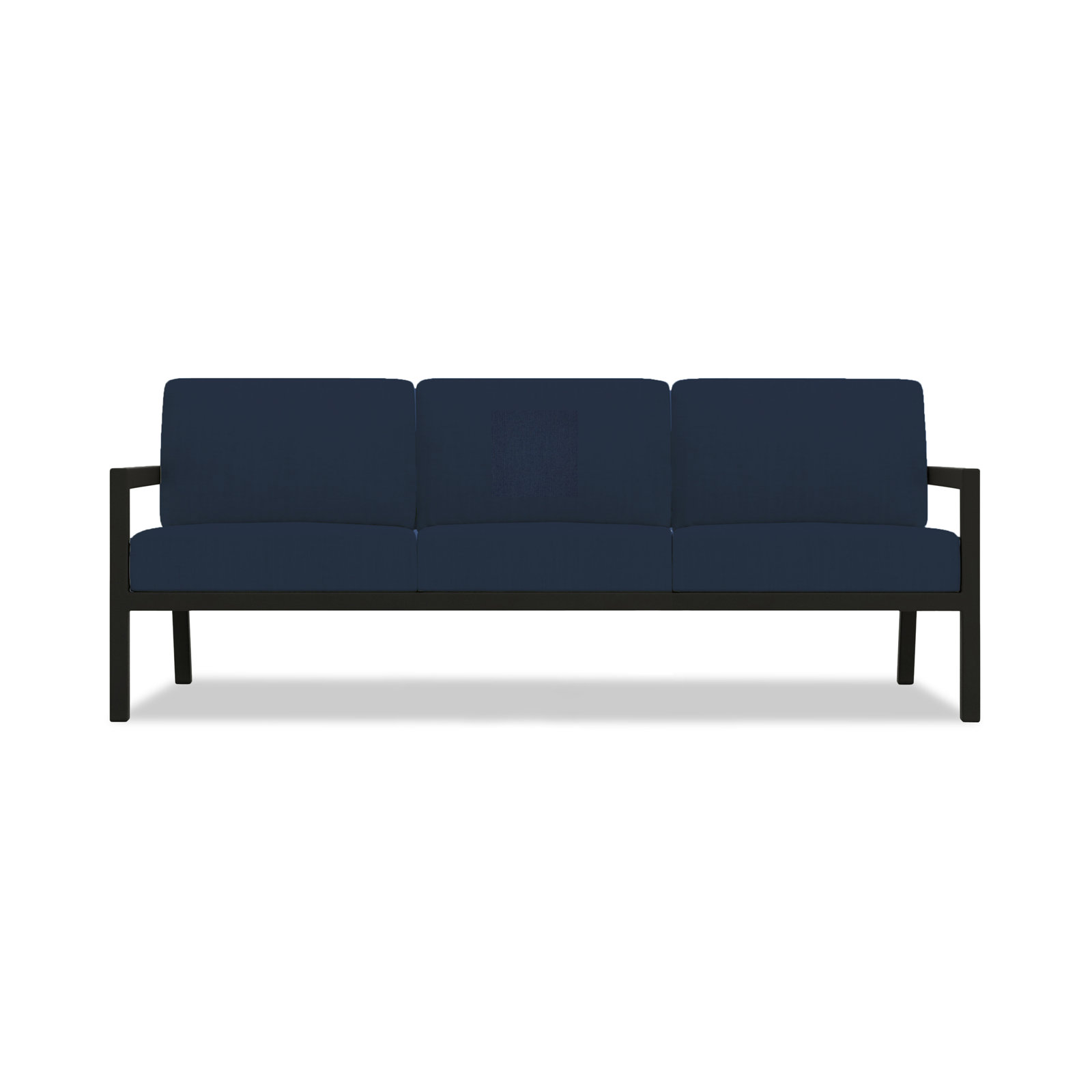 Vivant 83" Sunbrella® Patio Sofa, Black, Spectrum Indigo Sunbrella®