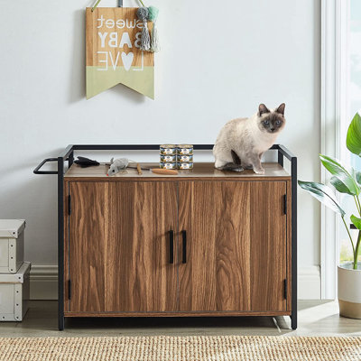 Enceinte de litière en bois
